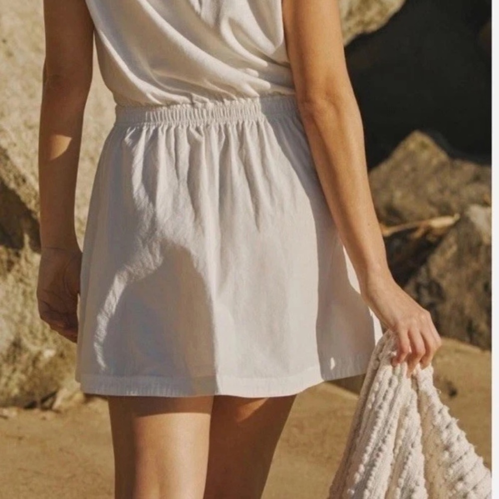 Anthropologie White Cut Out Dress XL New NWT Short Sleeve RARE SOLD OUT Cotton - Picture 5 of 11